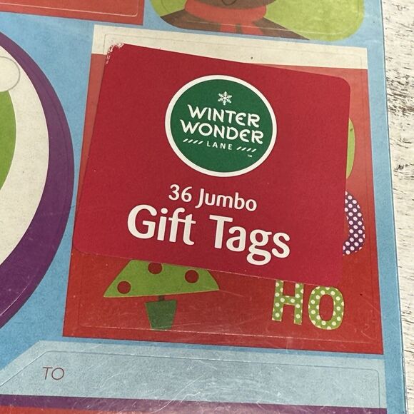 2 x Winter Wonder Lane Christmas Jumbo Gift Tags 36 Counts, 12 Gift Tags New - Picture 8 of 16